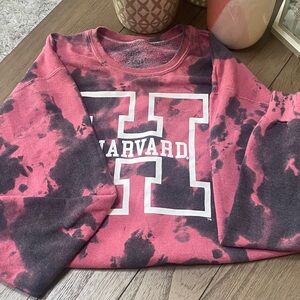 Distressed Wash Harvard Sweatshirt